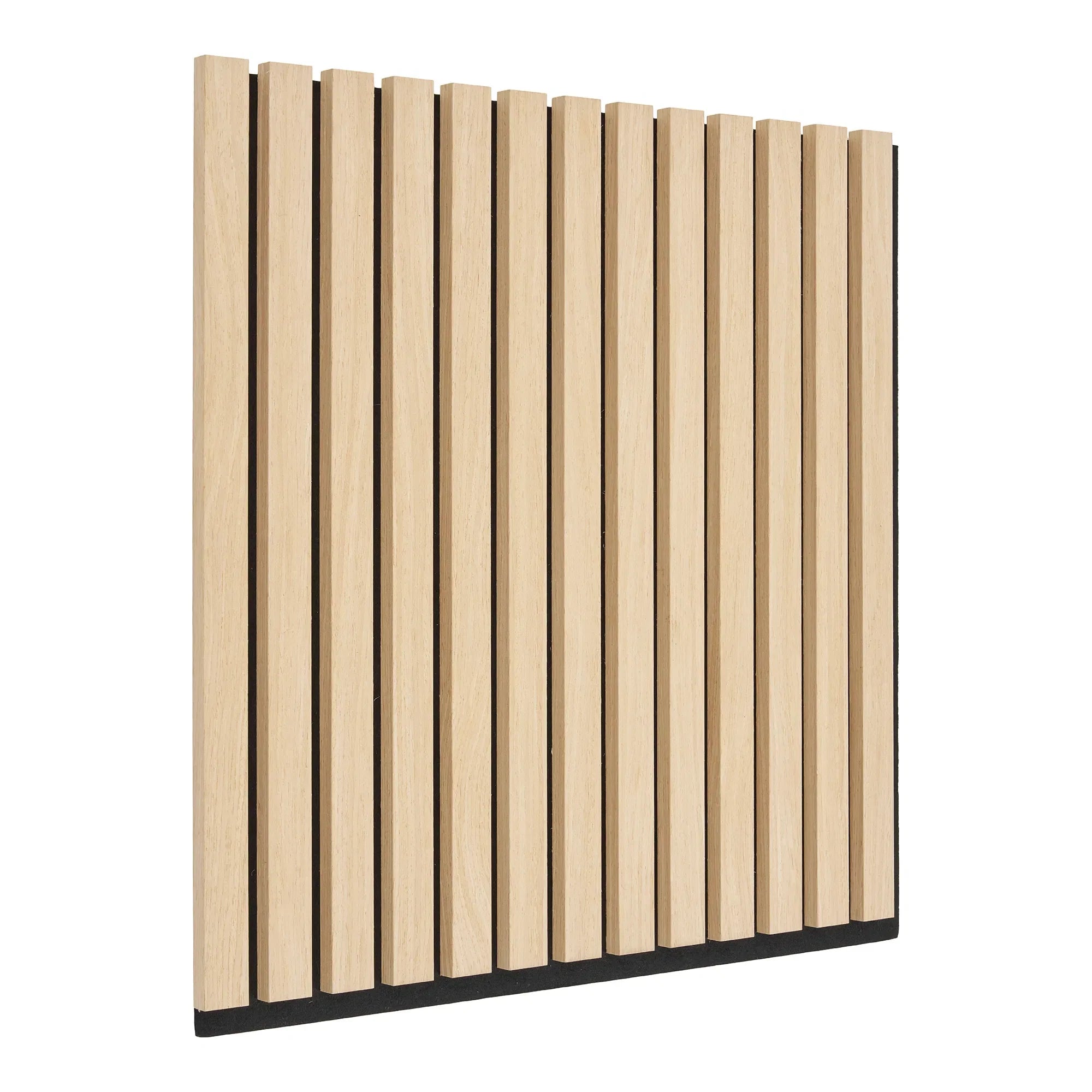 Hochwertige Akustikpaneele Eiche Naturholz, Schallabsorbierend, 52x52cm, 2er Set für Wand