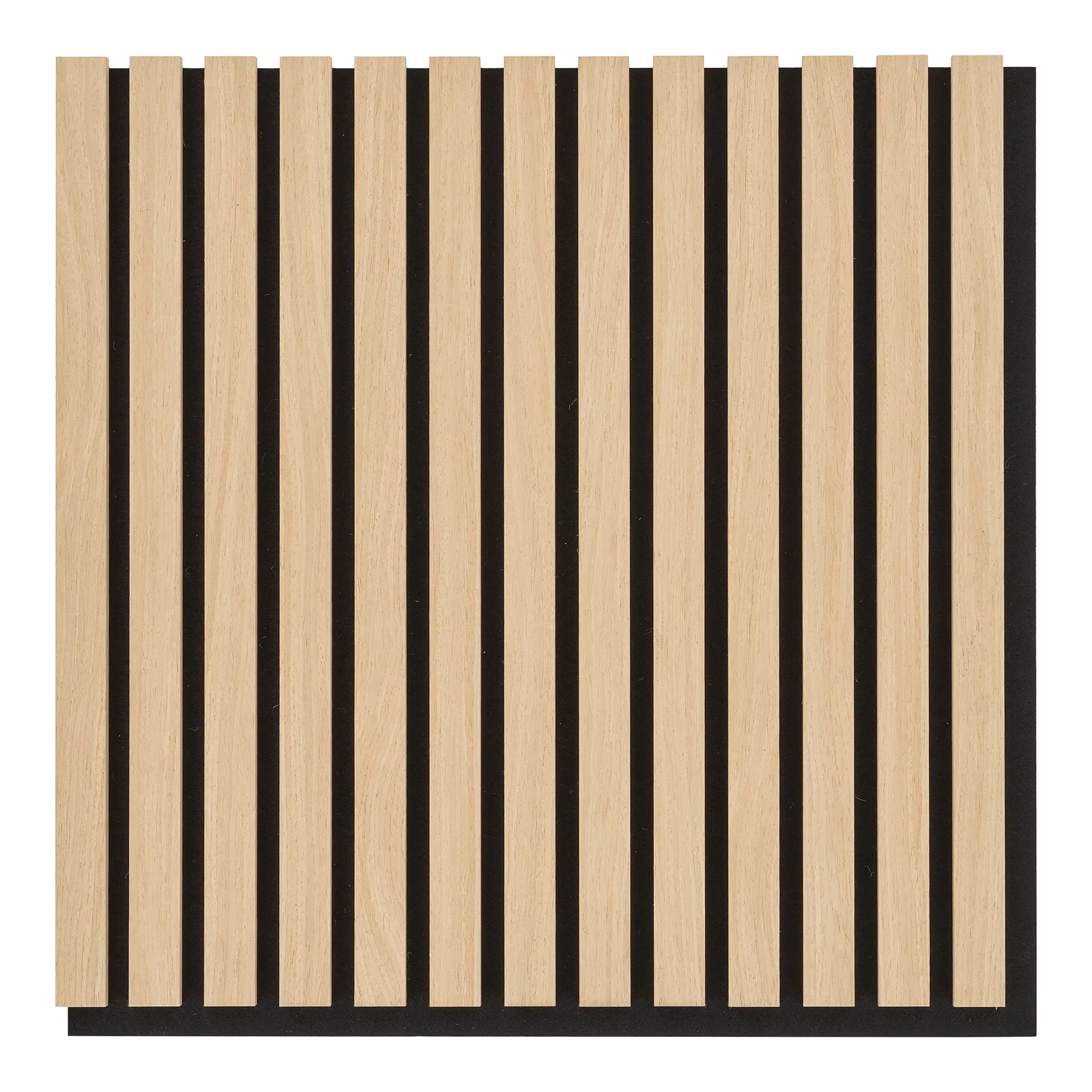 Hochwertige Akustikpaneele Eiche Naturholz, Schallabsorbierend, 52x52cm, 2er Set für Wand