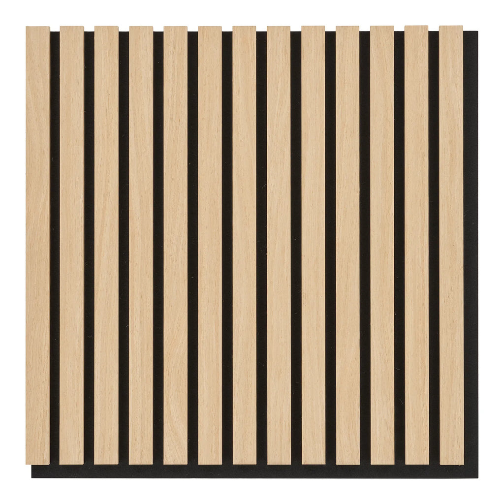 Hochwertige Akustikpaneele Eiche Naturholz, Schallabsorbierend, 52x52cm, 2er Set für Wand