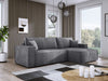 Luxuriöses Velanova Cord Ecksofa mit Schlaffunktion und praktischem Stauraum