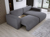 Modernes L-Form Cord Ecksofa Carl mit Schlaffunktion und integriertem Bettkasten
