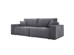 Lade das Bild in den Galerie-Viewer, Designer Cord Sofa Velanova: Modernes Schlafsofa mit Klappfunktion für Ihr Wohnzimmer
