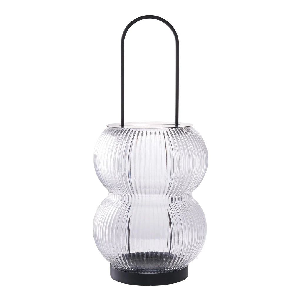 Elegante Aruba Metall Glas Laterne: Stilvolle Beleuchtung für Garten & Terrasse