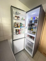 Lade das Bild in den Galerie-Viewer, Samsung SpaceMax Kühl-Gefrierkombi 387L: Twin Cooling, No Frost, Edelstahl-Optik
