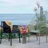 4er Set Stapelbarer Gartenstuhl Verona Schwarz für Outdoor & Balkon