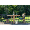 Ventura Stapelbarer Gartenstuhl Schwarz – Robustes 4er Set für Outdoor Komfort