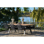 Lade das Bild in den Galerie-Viewer, 2er Set Gartenstuhl Firenze Schwarz: Eleganter, Wetterfester Stahl-Polyrattan Outdoor-Stuhl für Garten
