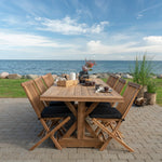 Lade das Bild in den Galerie-Viewer, Goliath Garten Esstisch: Robuster Teakholz Outdoor-Tisch 240x100 cm für 8 Personen
