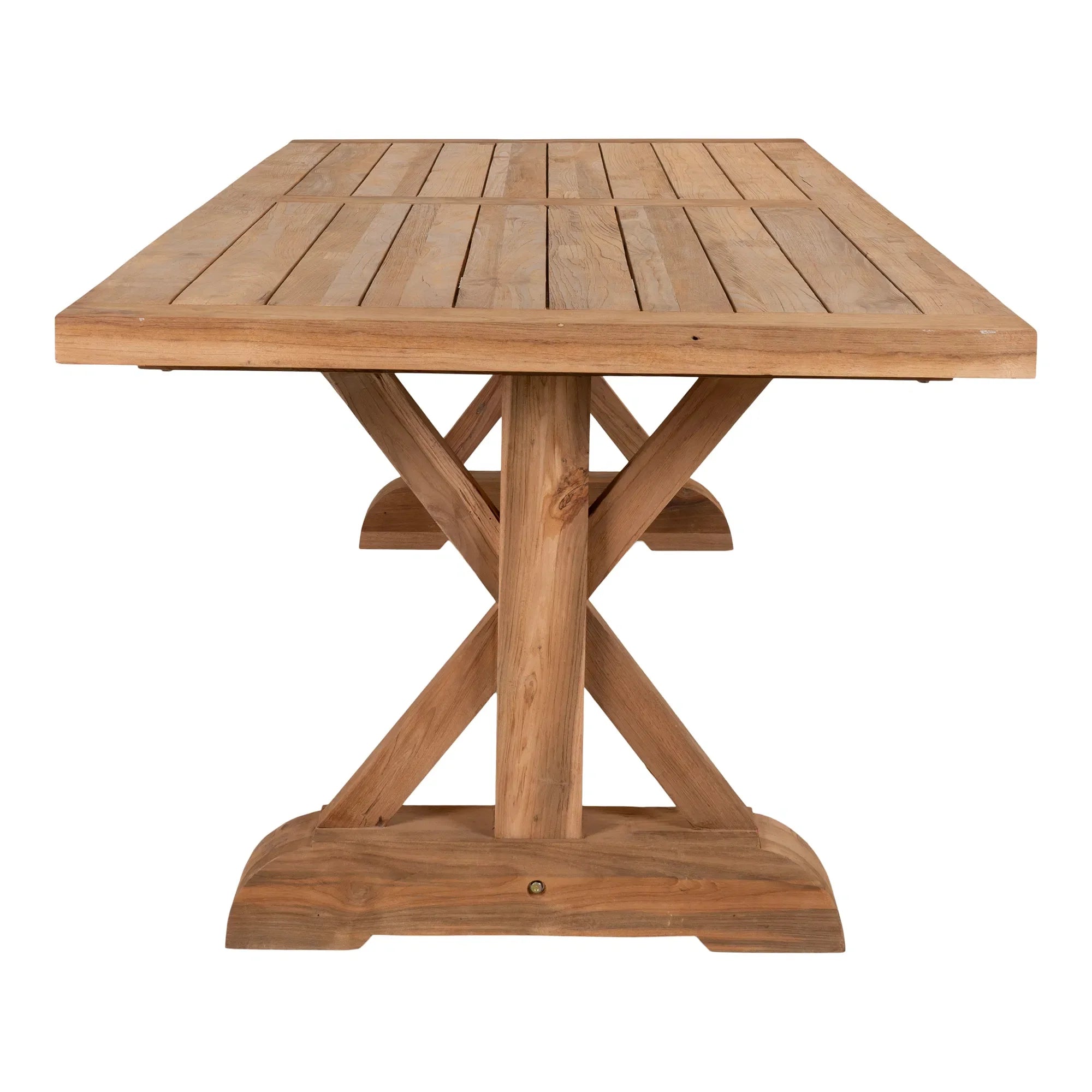 Goliath Garten Esstisch: Robuster Teakholz Outdoor-Tisch 240x100 cm für 8 Personen