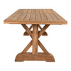 Goliath Garten Esstisch: Robuster Teakholz Outdoor-Tisch 240x100 cm für 8 Personen