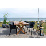 Lade das Bild in den Galerie-Viewer, Lena Gartenstuhl Set Schwarz: Elegante Outdoor-Stühle mit Robustem Stahlgestell für Komfort
