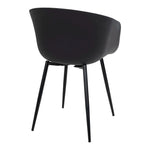 Lade das Bild in den Galerie-Viewer, Lena Gartenstuhl Set Schwarz: Elegante Outdoor-Stühle mit Robustem Stahlgestell für Komfort
