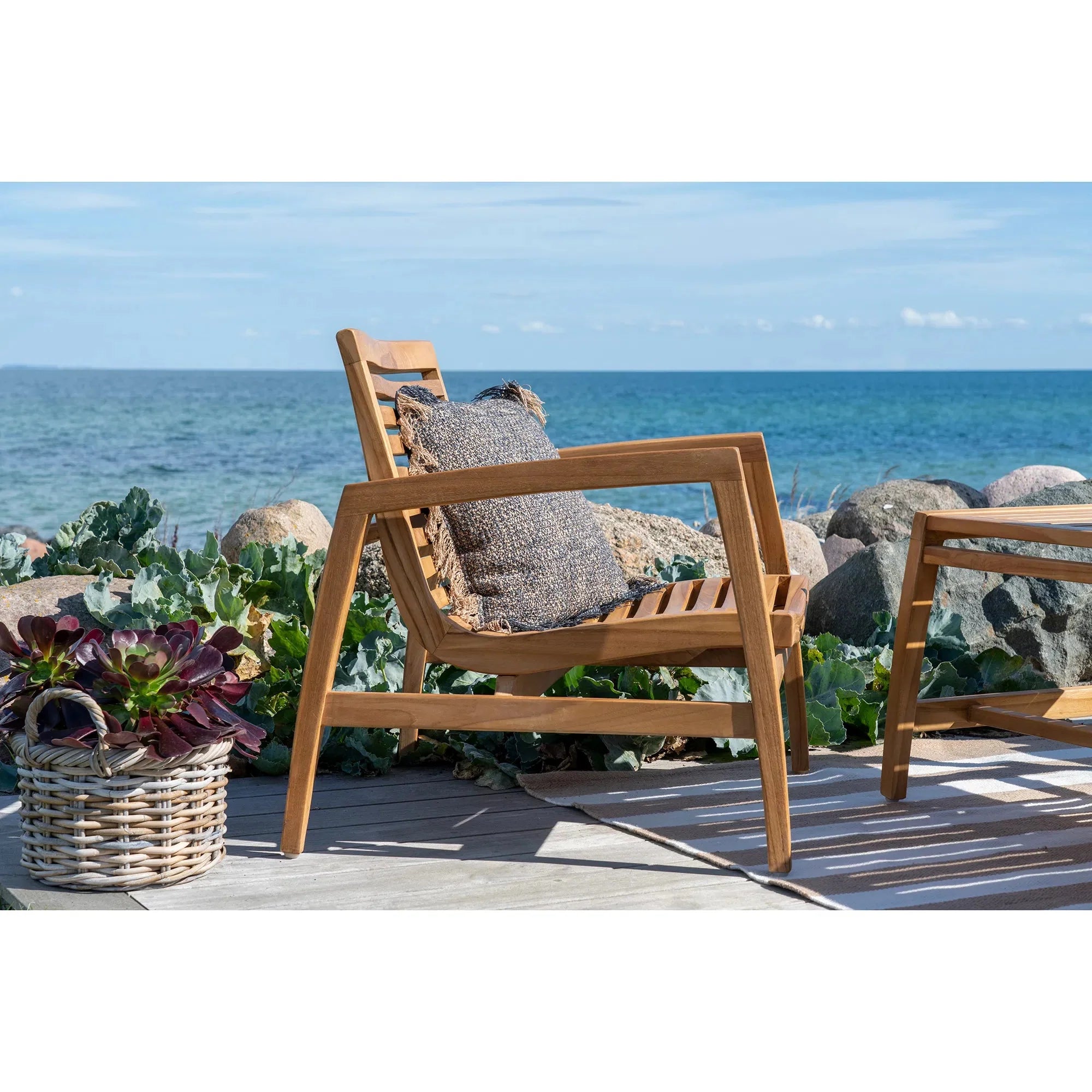 Luxuriöses Teakholz Garten Lounge Set Valencia für entspannte Stunden im Freien