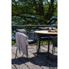 Tavira Gartenstuhl Set: 4x Robuste Schwarz/Grau Outdoor-Stühle für Terrasse