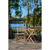 Luxuriöses 2er Teakholz Gartenstuhl-Set Capri – Armlehnenfrei, Robust, Wetterfest