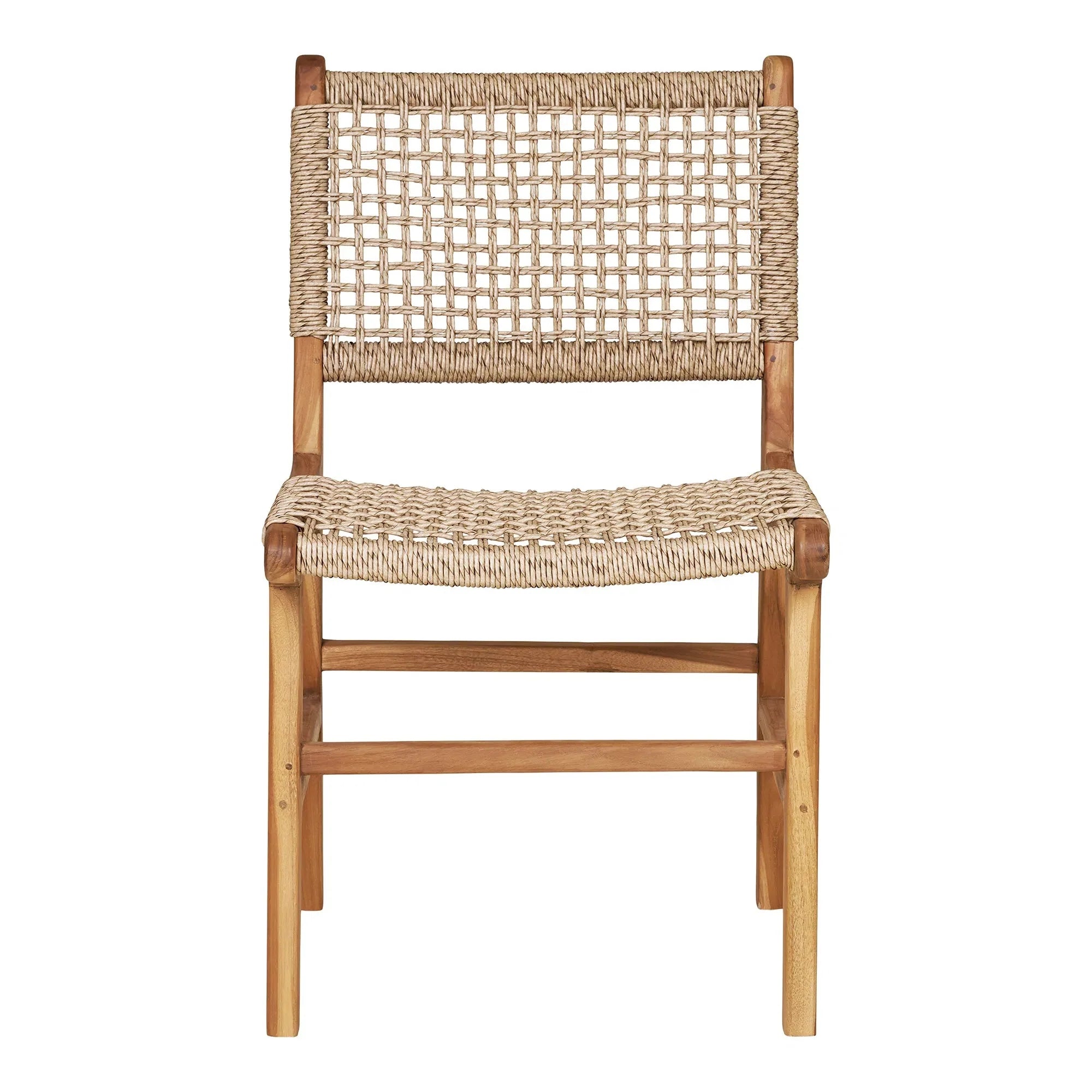 Luxuriöses 2er Teakholz Gartenstuhl-Set Capri – Armlehnenfrei, Robust, Wetterfest