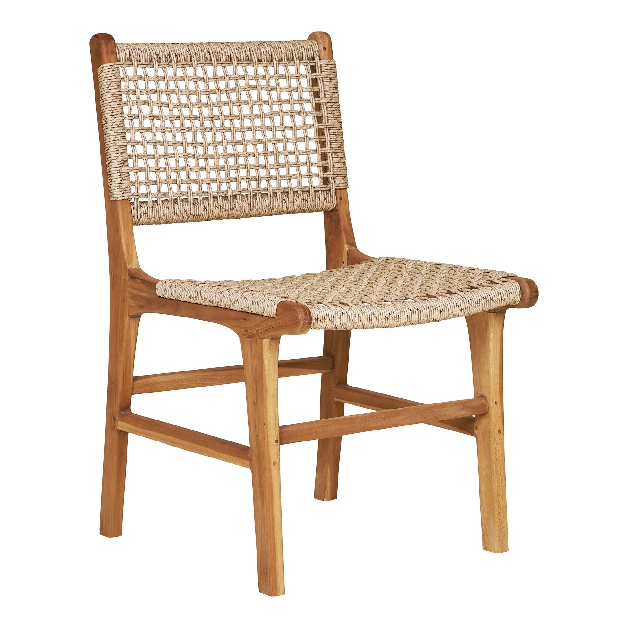 Luxuriöses 2er Teakholz Gartenstuhl-Set Capri – Armlehnenfrei, Robust, Wetterfest
