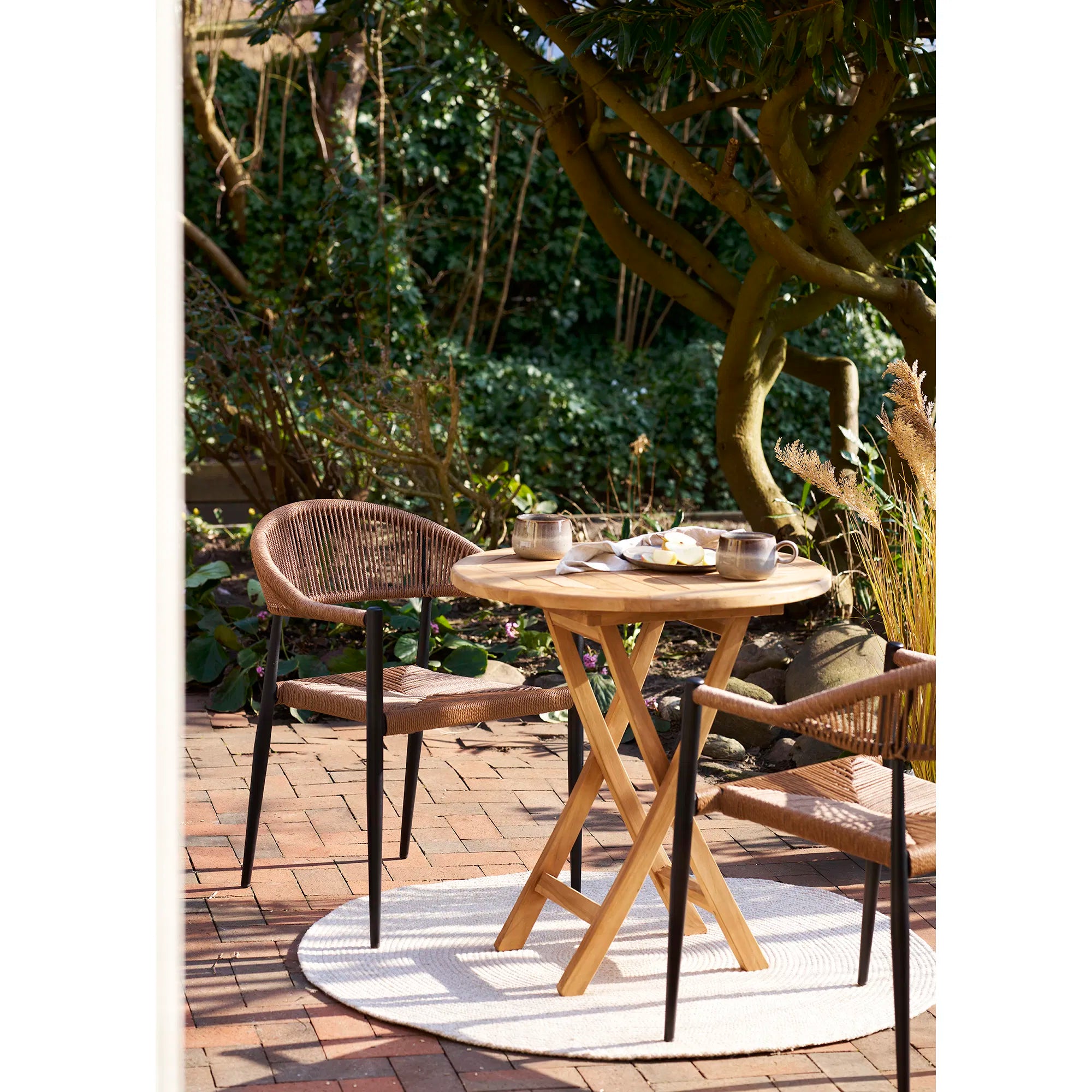 Luxuriöses 2er Set Gartenstuhl Canaria: Bequemer Aluminium Rattan Stuhl Outdoor