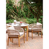 Wetterfester Akazienholz Gartenstuhl Sorrento 2er Set für Gemütliche Outdoor-Momente