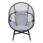 Lade das Bild in den Galerie-Viewer, Marano Polyrattan Loungesessel mit Kissen – Outdoor Garten Sessel Wetterfest Komfortabel
