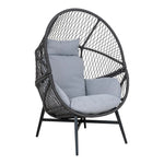 Lade das Bild in den Galerie-Viewer, Marano Polyrattan Loungesessel mit Kissen – Outdoor Garten Sessel Wetterfest Komfortabel
