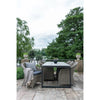 Robuster Garten Esstisch Emilio, 210x100cm, Nonwood & Aluminium, Modern, Wetterfest, Schwarz/Grau