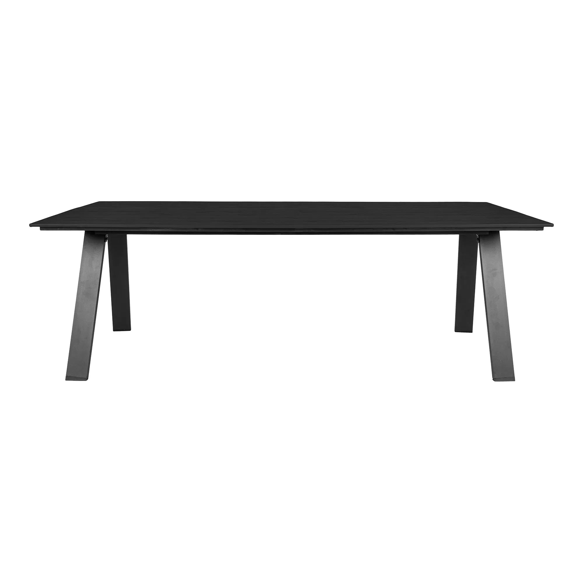 Sina Großer Gartentisch Nonwood Aluminium Schwarz – Wetterfest, Modern, Robust, 220x100 cm