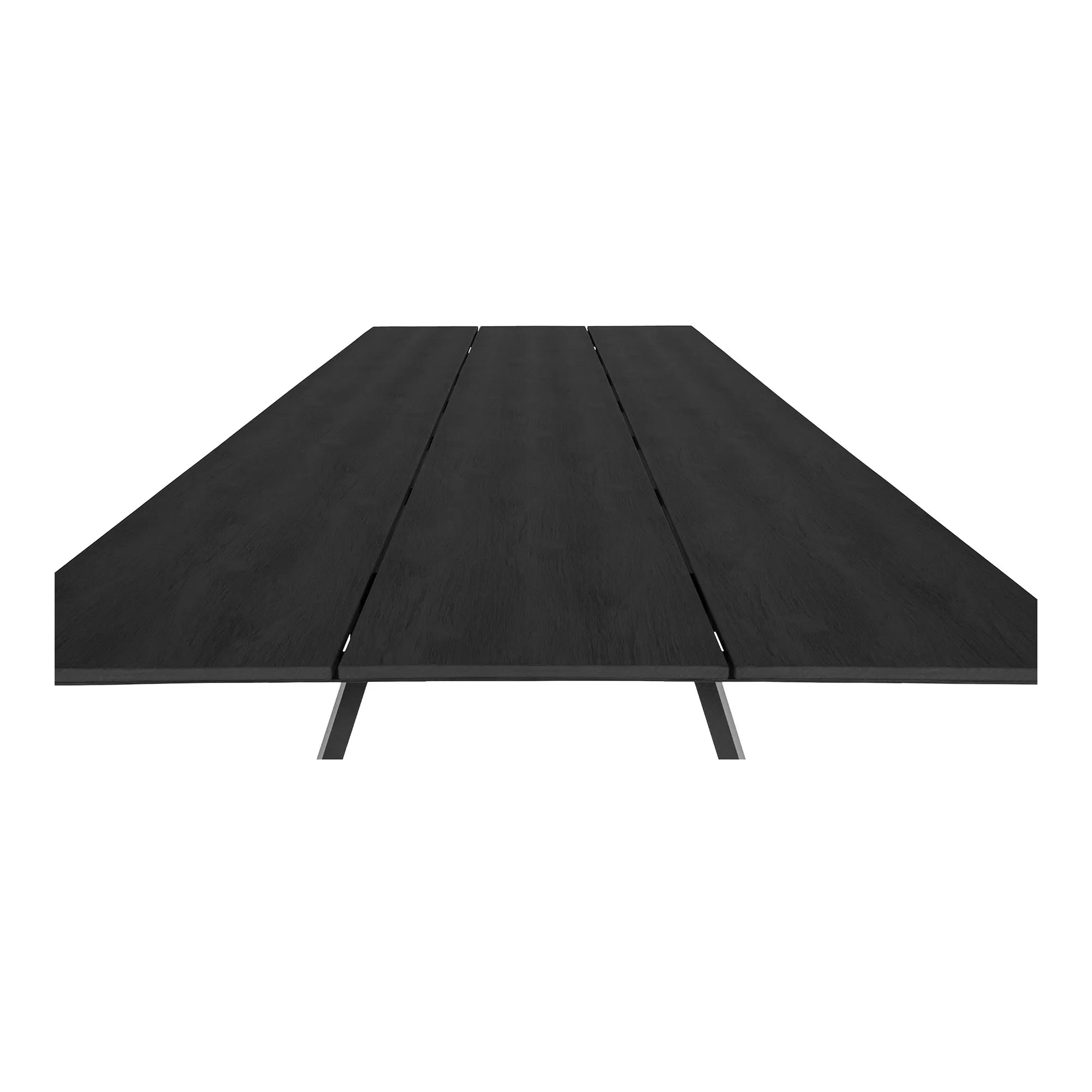 Sina Großer Gartentisch Nonwood Aluminium Schwarz – Wetterfest, Modern, Robust, 220x100 cm