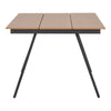 Lorenzo Garten-Esstisch: Robustes Nonwood, elegantes Aluminium, Natur/Schwarz Design