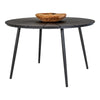 Eleganter Garten Esstisch Linda Ø120cm – Robuster Nonwood-Tisch für Outdoor-Dining