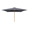 Eleganter Toscana Holz-Sonnenschirm 300x300cm, Quadratisch, UV-Schutz, Garten & Terrasse