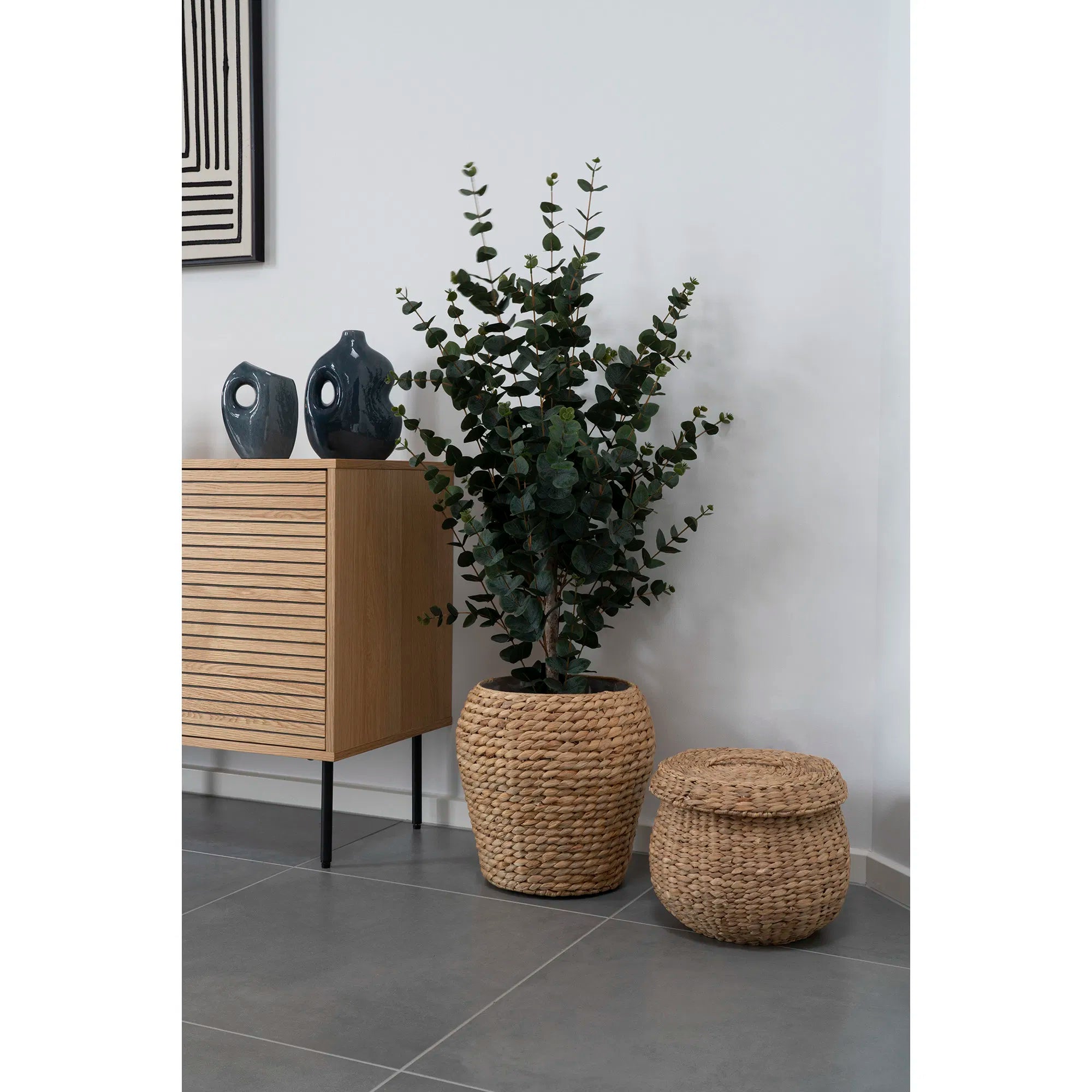 Elegante Künstliche Eukalyptus-Pflanze 120cm – Realistische Pflegeleichte Dekoration für Zuhause