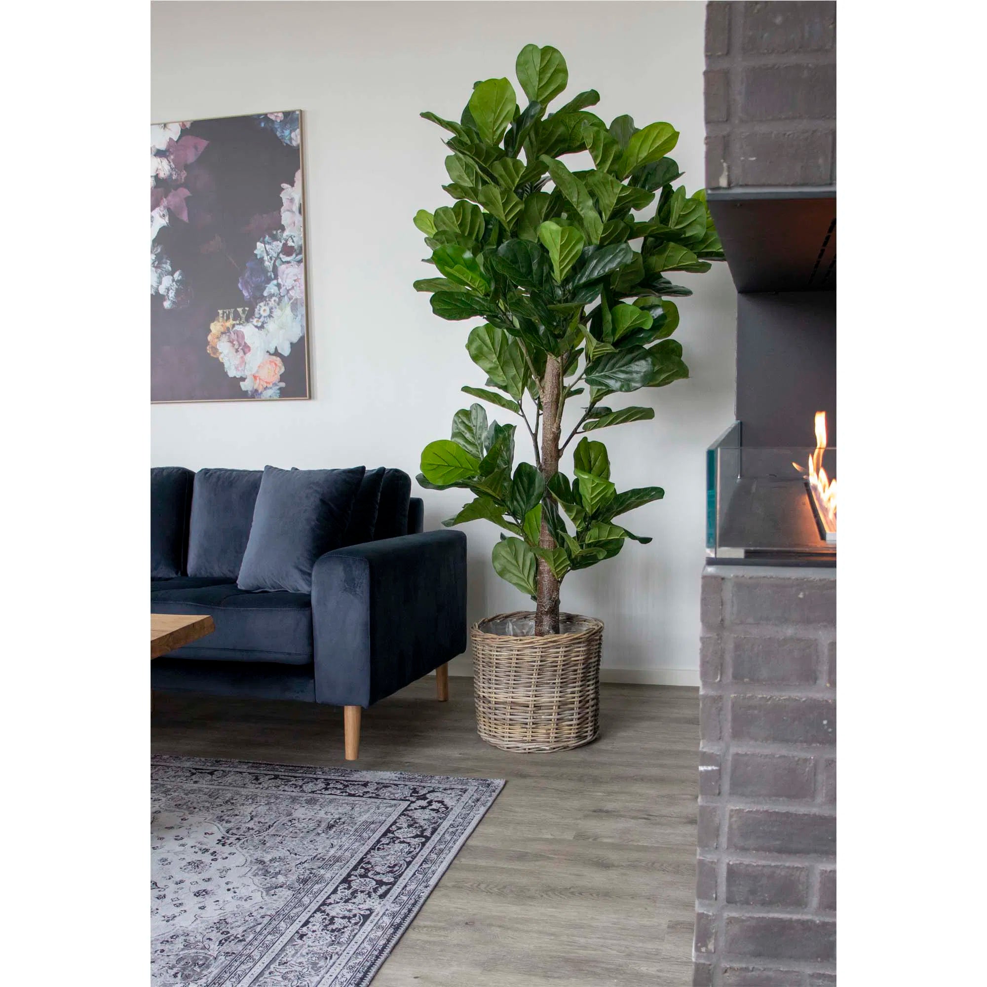 Premium Künstlicher Fiddle Leaf Tree 190 cm XL Naturgetreuer Dschungel-Look