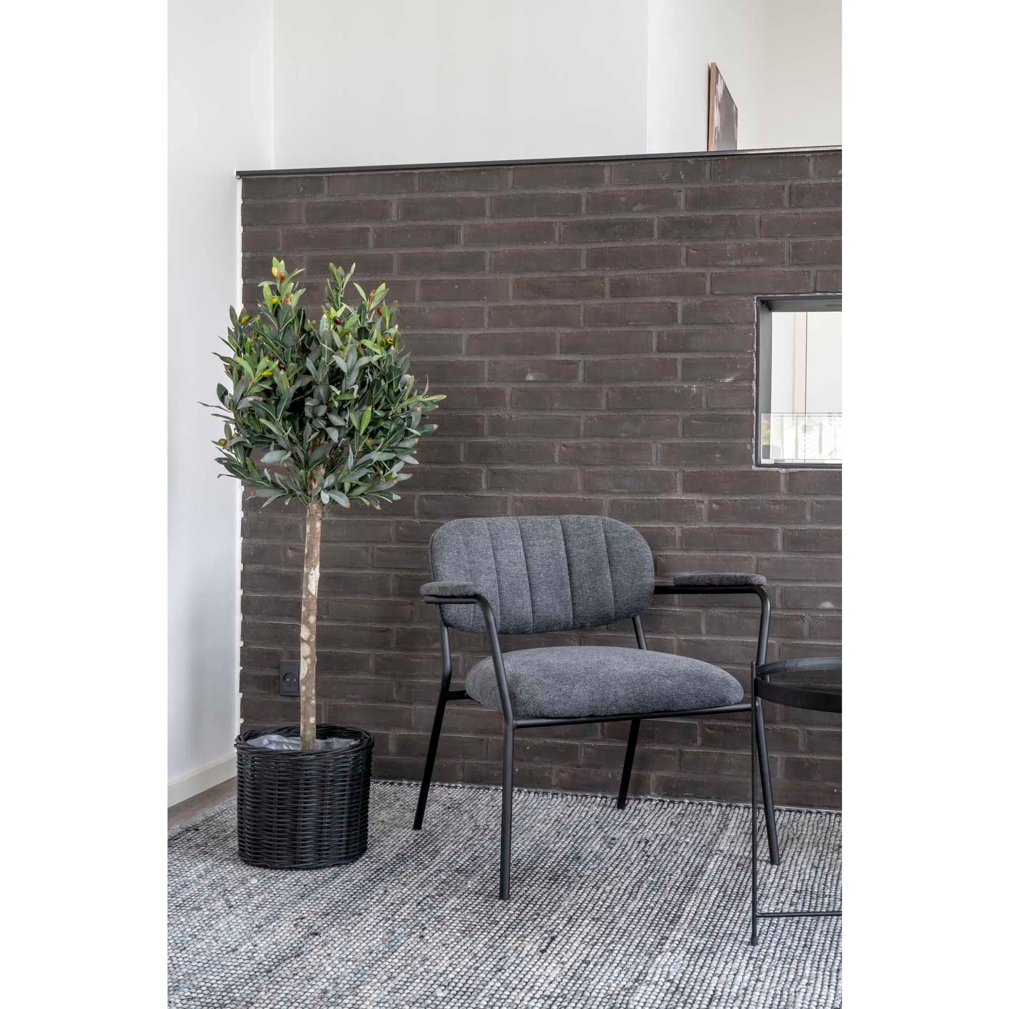 Künstlicher Olivenbaum 120cm – Mediterrane Kunstpflanze für Innen & Außen Zuhause
