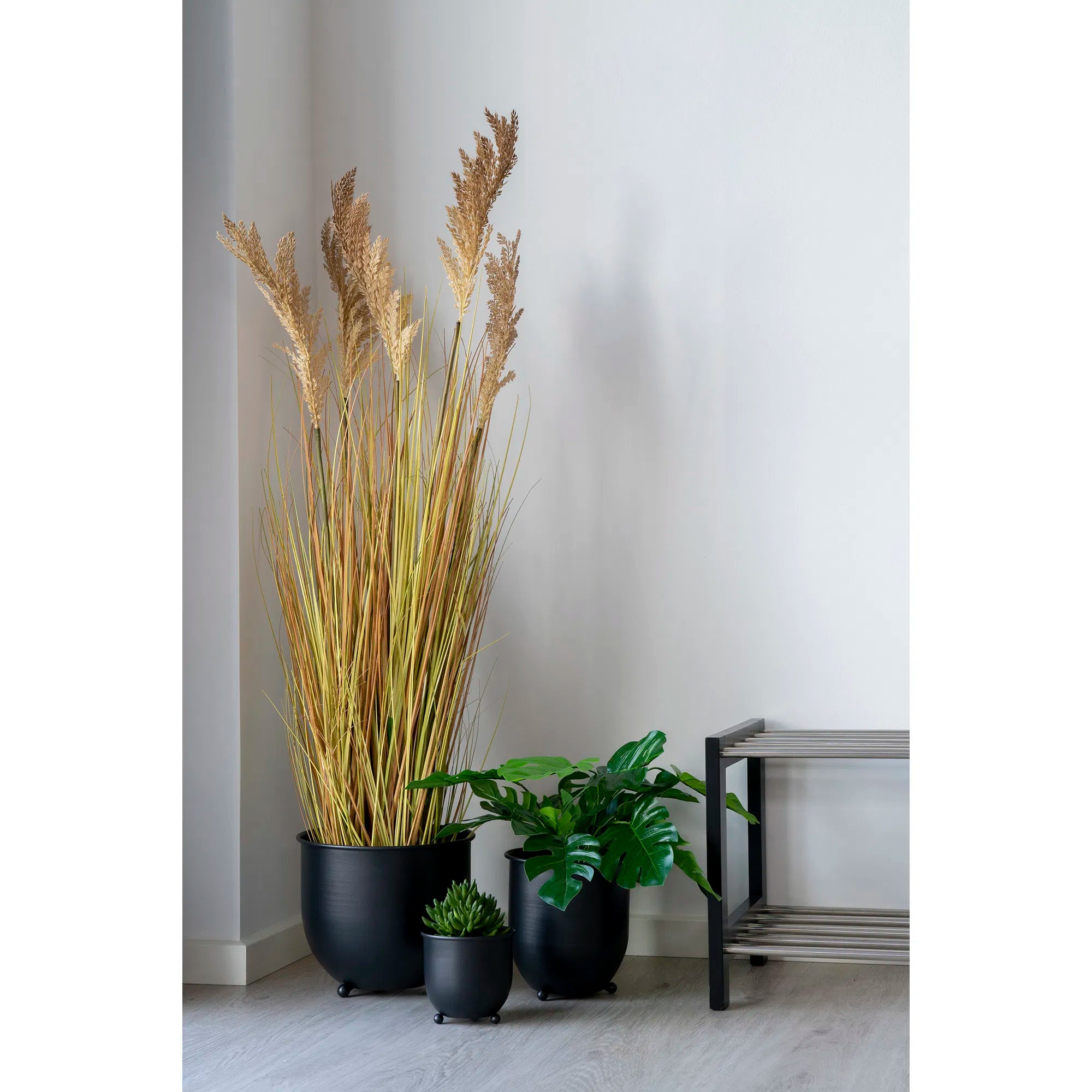 Realistische Sorghumgras Kunstpflanze 110cm, naturgetreue Optik für stilvolle Wohnakzente