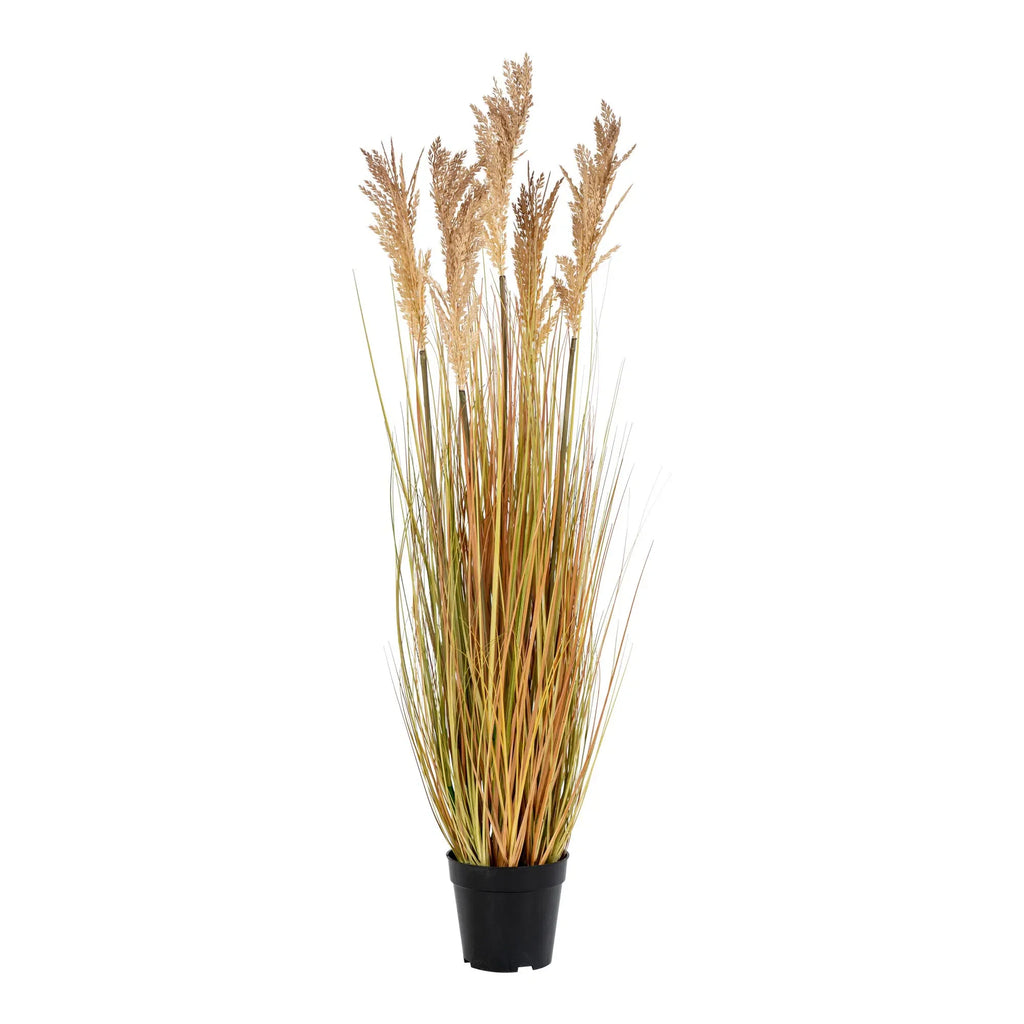 Realistische Sorghumgras Kunstpflanze 110cm, naturgetreue Optik für stilvolle Wohnakzente
