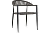 Kira Seil Design Gartenstuhl 4er Set – Elegante Outdoor Stühle für Terrasse & Balkon