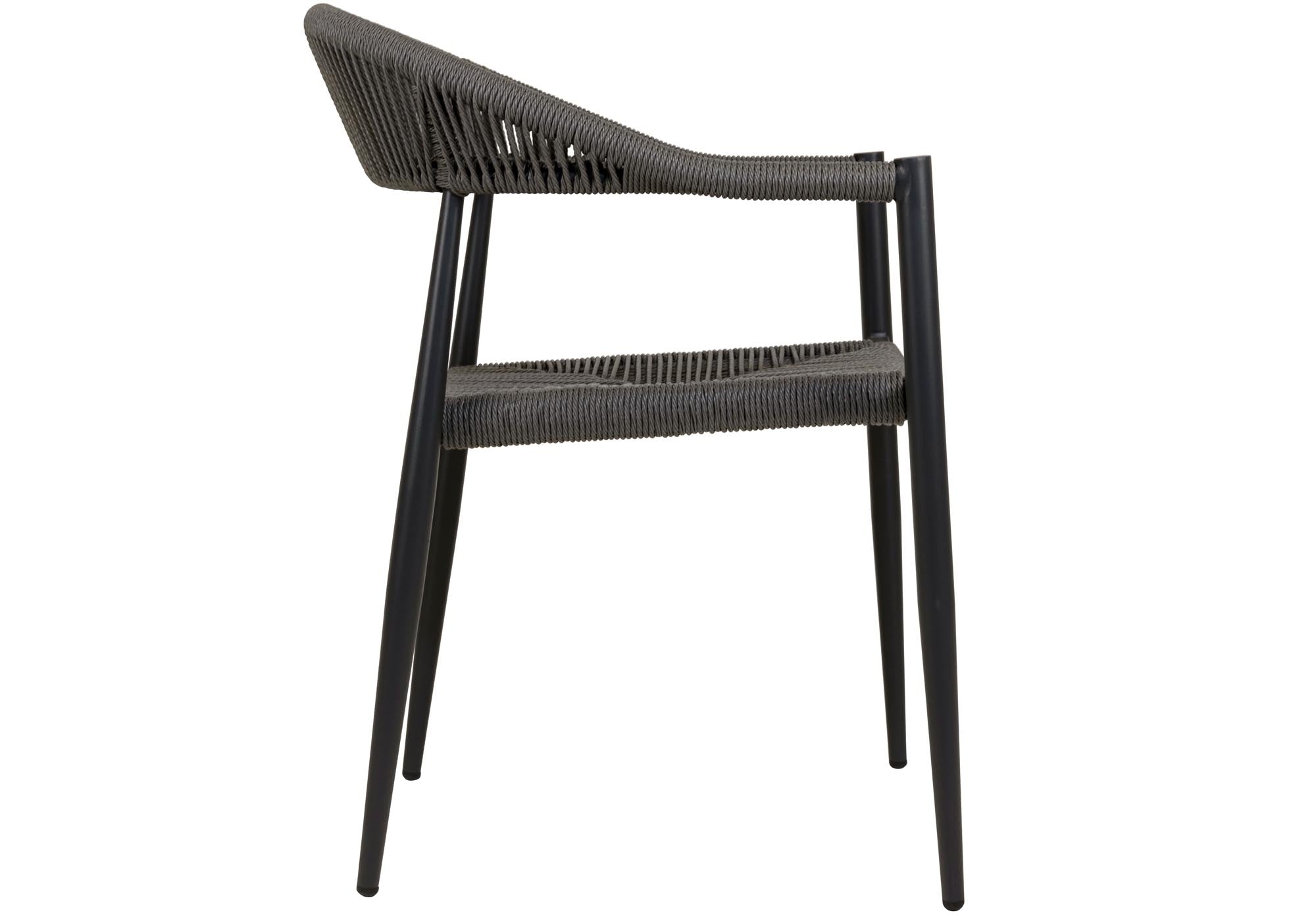 Kira Seil Design Gartenstuhl 4er Set – Elegante Outdoor Stühle für Terrasse & Balkon
