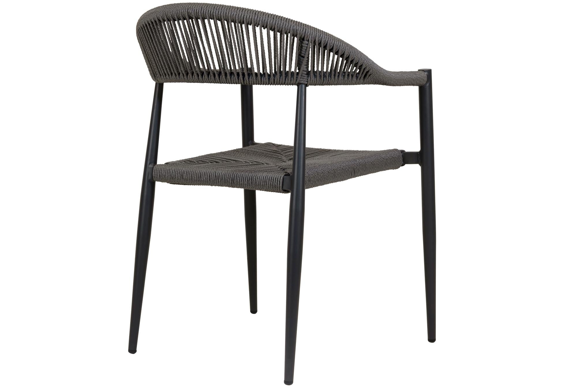 Kira Seil Design Gartenstuhl 4er Set – Elegante Outdoor Stühle für Terrasse & Balkon