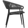 Elegantes 4er-Set Gartenstuhl Liana: Robustes Seil-Design für Outdoor-Oasen