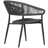 Elegantes 4er-Set Gartenstuhl Liana: Robustes Seil-Design für Outdoor-Oasen