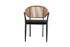 4er Set Elegante Gartenstühle Colien, Robuste Seil-Design Outdoor-Stühle Anthrazit