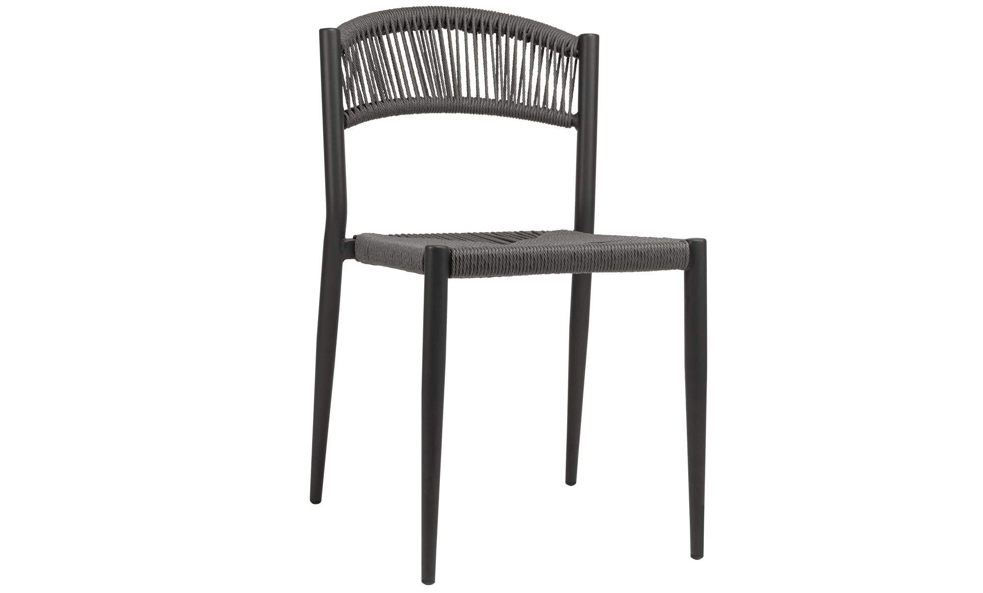 Elegantes 4er Set Gartenstuhl Kira: Modernes Seil-Design für Outdoor-Oasen