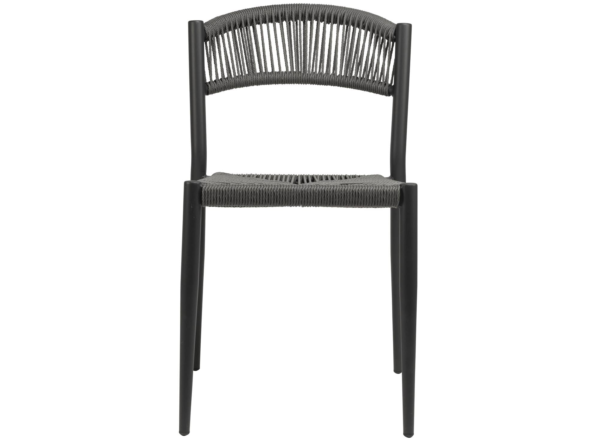 Elegantes 4er Set Gartenstuhl Kira: Modernes Seil-Design für Outdoor-Oasen