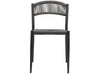 Elegantes 4er Set Gartenstuhl Kira: Modernes Seil-Design für Outdoor-Oasen