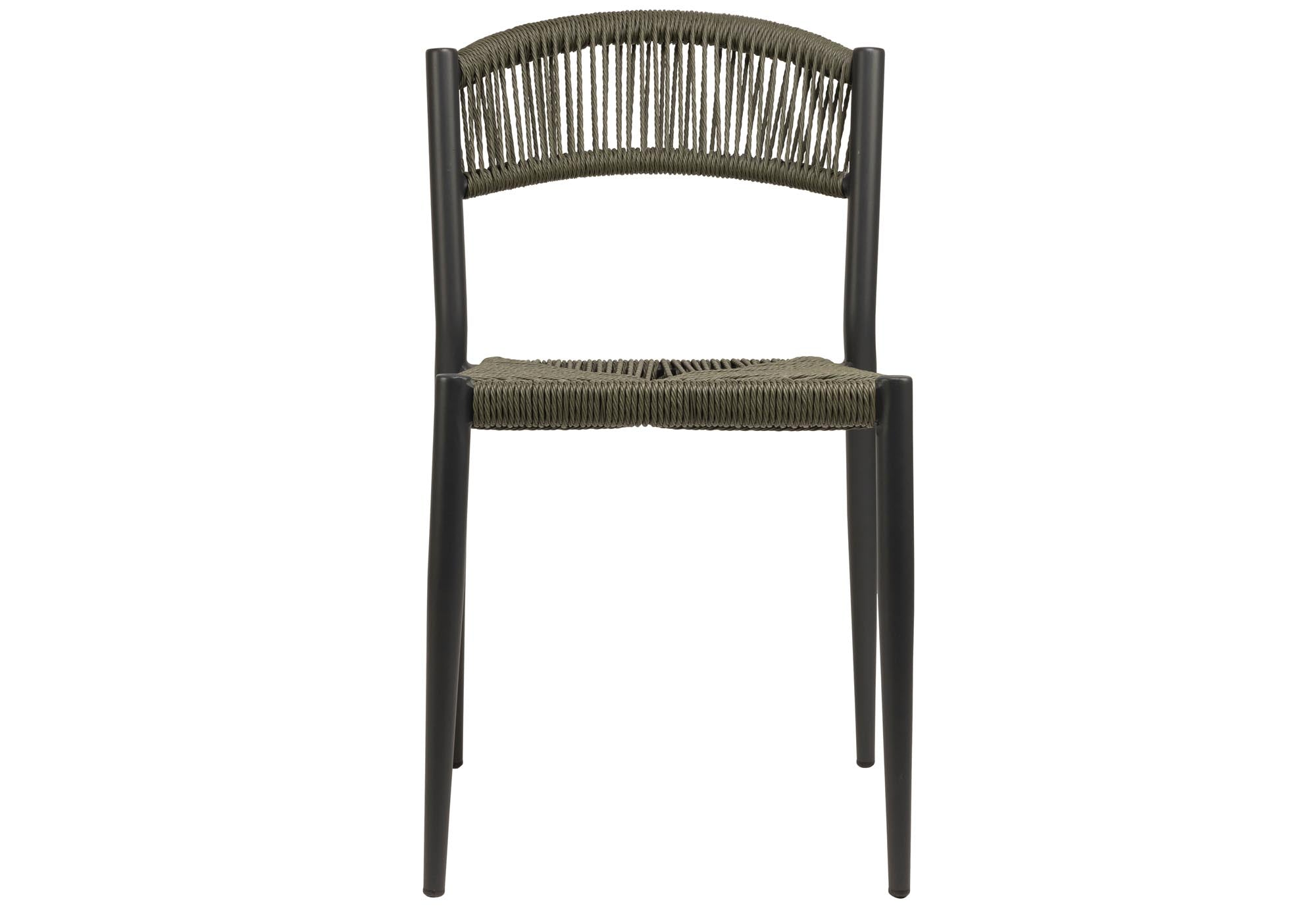 Elegantes 4er Set Gartenstuhl Kira: Modernes Seil-Design für Outdoor-Oasen