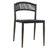Elegantes 4er Set Gartenstuhl Kira: Modernes Seil-Design für Outdoor-Oasen