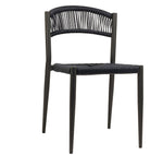 Lade das Bild in den Galerie-Viewer, Elegantes 4er Set Gartenstuhl Kira: Modernes Seil-Design für Outdoor-Oasen
