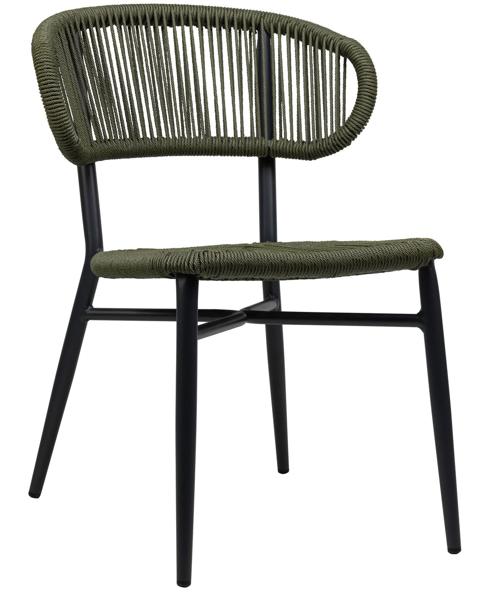 Noura Seil-Design Gartenstuhl 4er Set: Stilvolle Outdoor-Stühle für Terrasse & Balkon