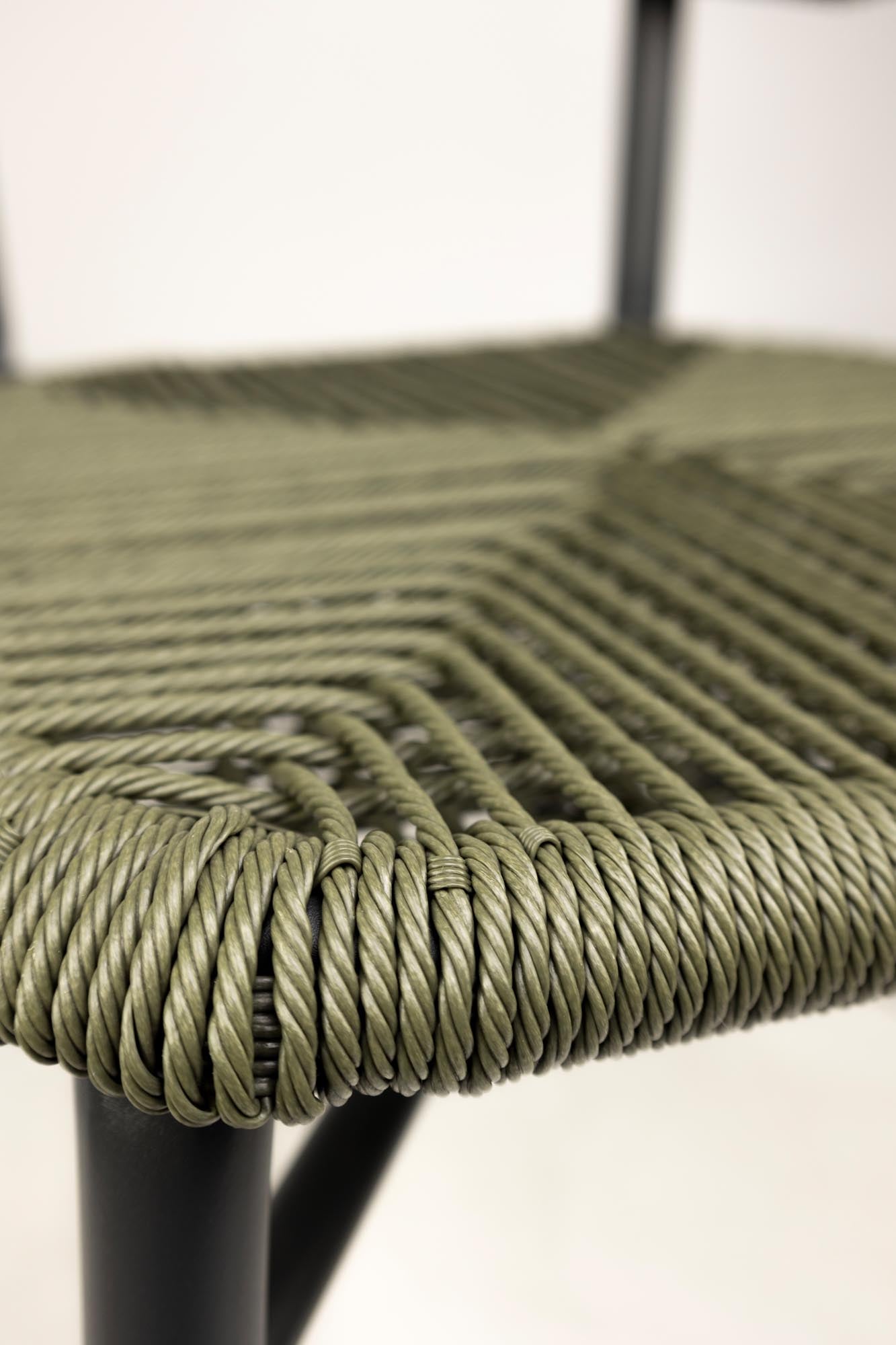Noura Seil-Design Gartenstuhl 4er Set: Stilvolle Outdoor-Stühle für Terrasse & Balkon